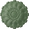 Ekena Millwork Durham Ceiling Medallion (Fits Canopies up to 4 1/4"), Hand-Painted Athenian Green, 31"OD x 1 1/2"P CM31DUAGF - alternate 1